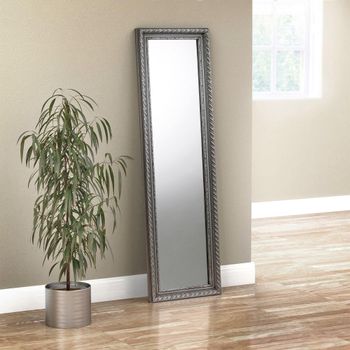 Allegro Leaner Pewter Rectangular Mirror