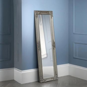 Palais Leaner Pewter Rectangular Mirror