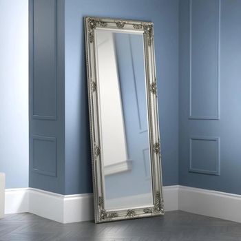 Palais Tall Leaner Pewter Rectangular Mirror