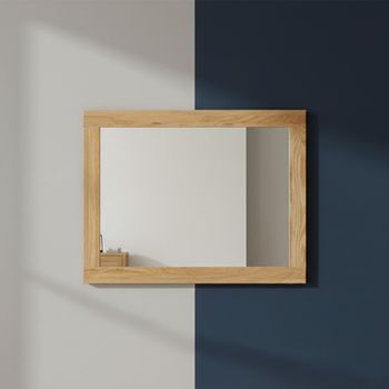Nimbus Oak Wall Mirror - 60cm x 75cm