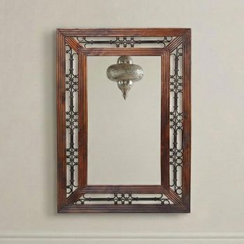 Indian Sheesham Wall Mirror - 106cm x 72cm