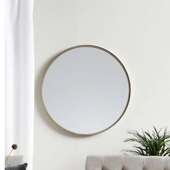 Curlew Metal Round Wall Mirror - 80cm x 80cm