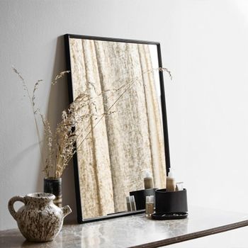 Set of 2 Downtown Black Metal 58cm x 80cm Dressing Mirror