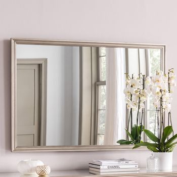 Jessica Taupe Rectangular Wall Mirror