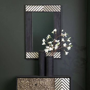 Boho Bone Inlay Frame Large Wall Mirror