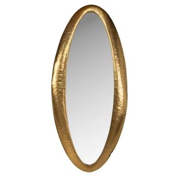 Clearance - Belia Gold Oval Wall Mirror - FSS16403