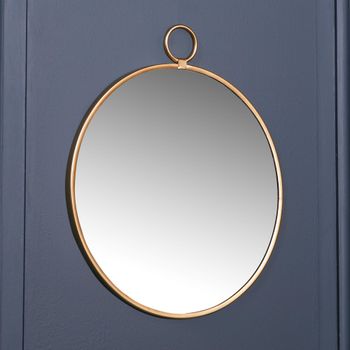 Hook Gold Wall Mirror - 50cm x 58.5cm