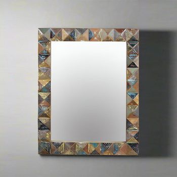 Hasley Recycled Wood Wall Mirror
