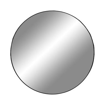 Jersey Black Round Wall Mirror - 80cm x 80cm