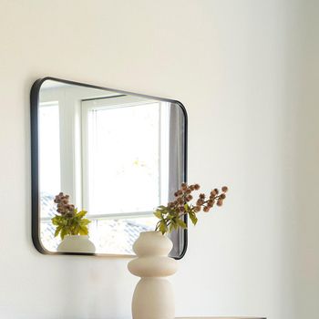 Madrid Black Wall Mirror - 50cm x 70cm
