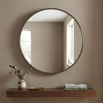 Mammom Aluminium Round Wall Mirror - 39.5cm x 39.5cm
