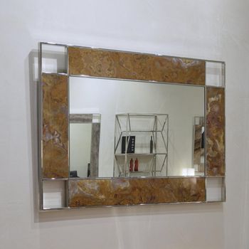 Inlay Marble Rectangular Wall Mirror - Sizes Available