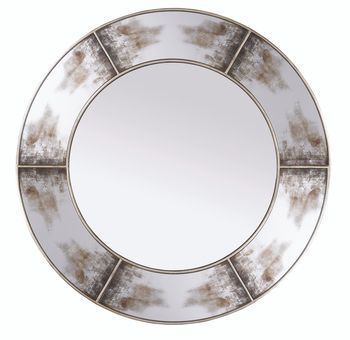 Zahra Champagne Round Wall Mirror - 100cm x 100cm