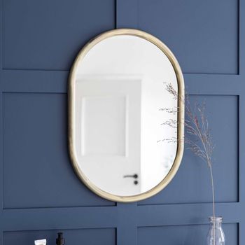 Novello Antique Brass Wall Mirror
