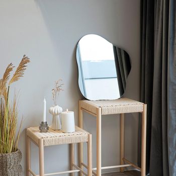 Palermo Abstract Wall Mirror - 50cm x 55cm