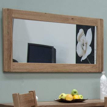 Rustic Oak Large Wall Mirror - 64cm x 120cm