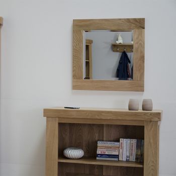 Lyon Oak Square Wall Mirror