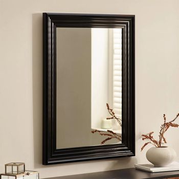 Tokyo Black Small Rectangular Wall Mirror - 65cm x 85cm