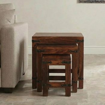 Indian Sheesham Nest of Tables - Set of 3
