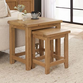 Appleby Petite Oak Nest of Tables - Set of 2