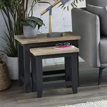 Bordeaux Grey Nest of Tables - Set of 2