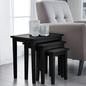 Cleo Black Nest of Tables - Set of 3