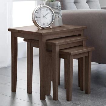 Cleo Walnut Nest of Tables - Set of 3