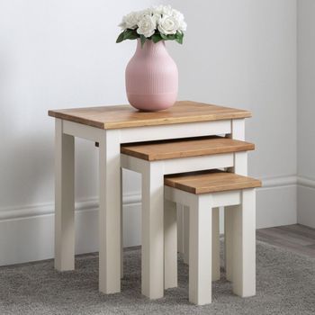 Coxmoor Ivory Nest of Tables - Set of 3