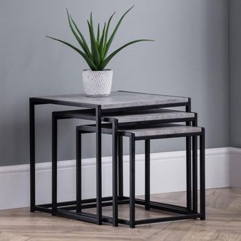 Staten Concrete Nest of Tables - Set of 3