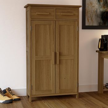 Opus Oak 2 Door Shoe Cupboard