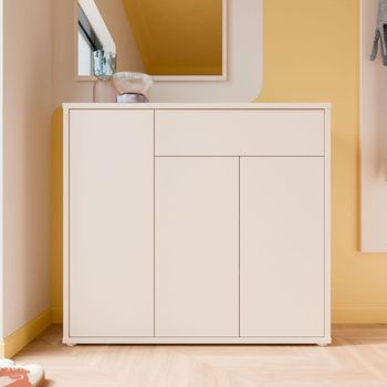 Alice Springs Sand 3 Door 1 Drawer Shoe Cabinet