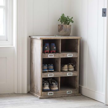 Chedworth Natural Wood 6 Shoe Locker