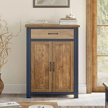 Splash Blue 2 Door Shoe Cupboard