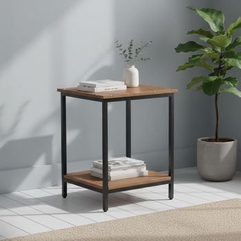 Fowey Brown Mango Wood Side Table