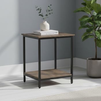 Fowey Dark Brown Mango Wood Side Table