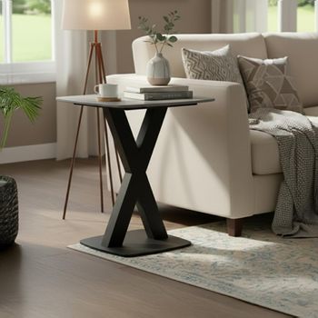 Vernal Grey Sintered Stone Lamp Table