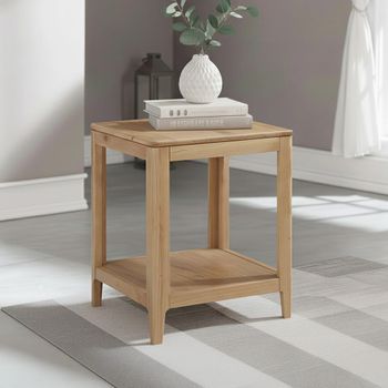 Dunmore Oak Square End Table