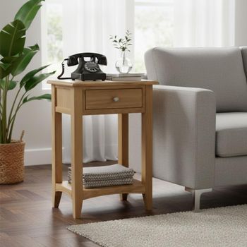 Kilkenny Oak Telephone 1 Drawer Rectangle Table
