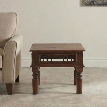 Indian Sheesham Square Side Table