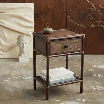 Hayes Rattan 1 Drawer Side Table