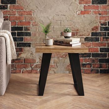 Agra Parquet Lamp Table
