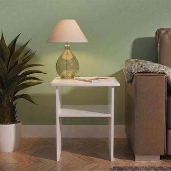 Camden White Gloss Lamp Table