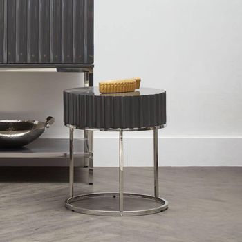 Genoa Grey Round Side Table