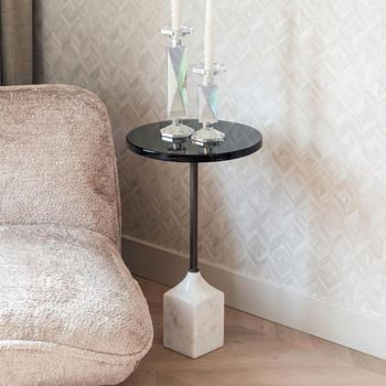 Aurora Glass Round Side Table