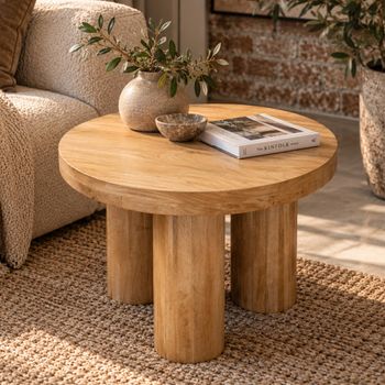 Wooden Round Side Table