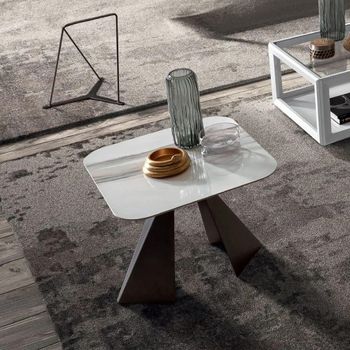 Elite Italian Bianco Antico Ceramic Lamp Table