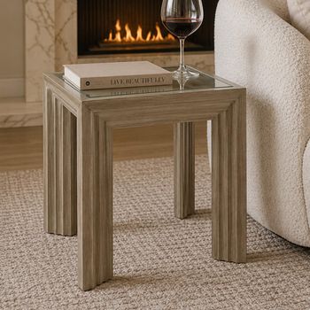 Yvette Grey Side Table