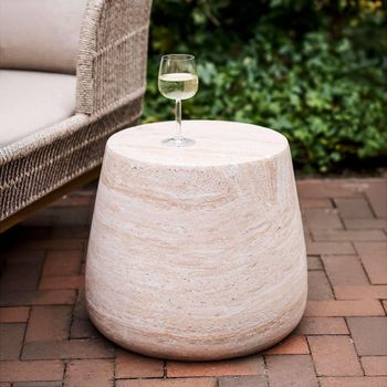 Bonn Natural Large Round Side Table
