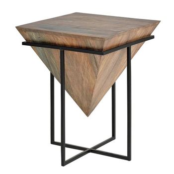 Chomwino Solid Mango Wood Square End Table