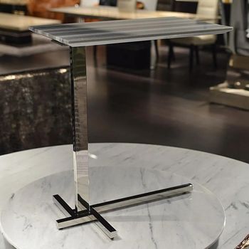 Flamingo Accent Table Marble with Steel Base - Sizes Available